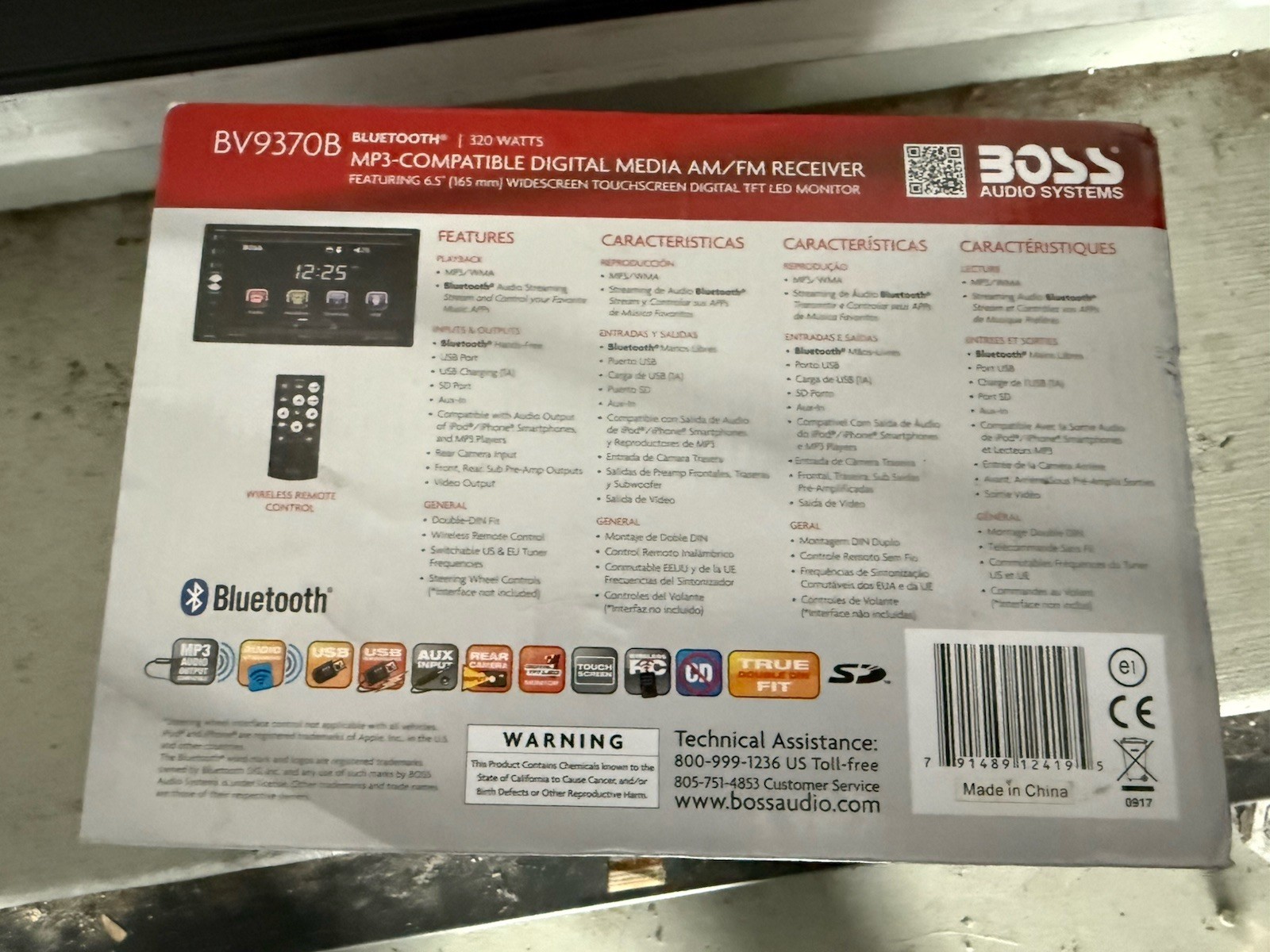 Boss Audio Systems DVD MP3 CD AM FM – BV9695B – 6.95 Inch Touchscreen Bluetooth