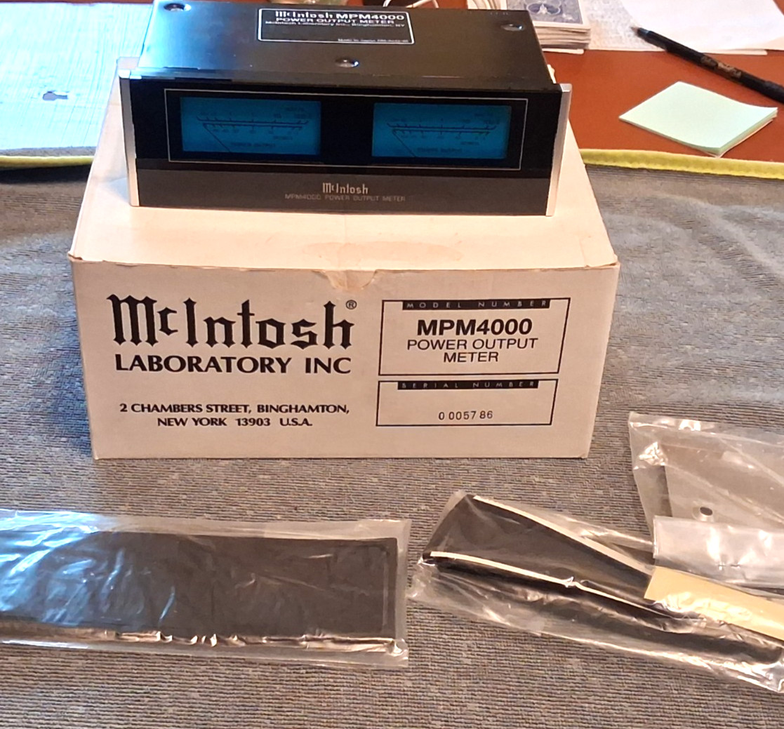 MINT IN BOX OLD SCHOOL MCINTOSH MPM4000 METER TRIM PIECES BRACKETS LAST ONE!