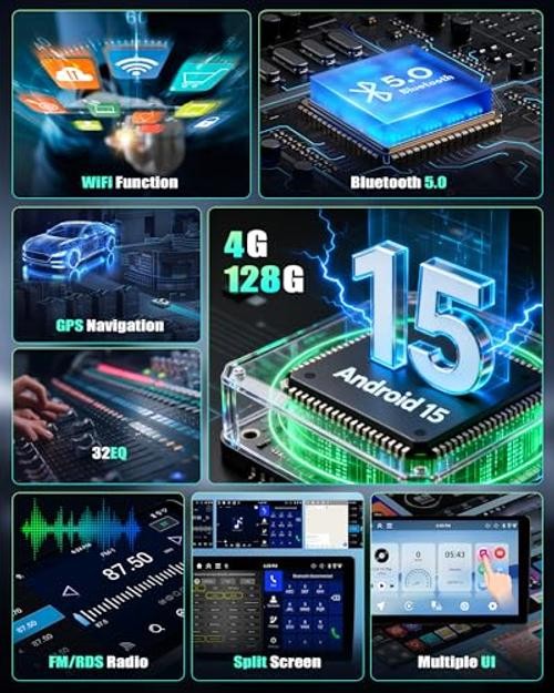 [4G+128G ]Android 15 for Mazda 3 2009 2010 2011 2012 2013 Car Stereo P1-4+128G