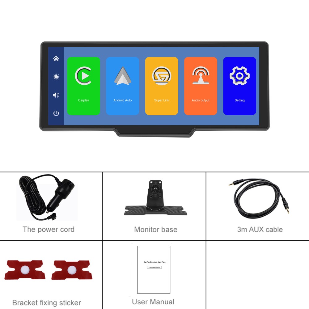 10.26′ 4K Touch Screen Wireless Apple CarPlay Android Auto Car Radio FM Universa