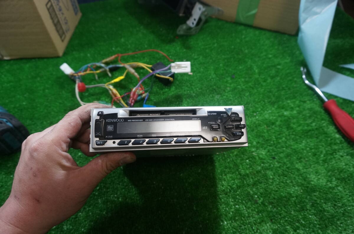 KENWOOD Car Stereo RX-670MD Mini Disc MD Player AM FM JP