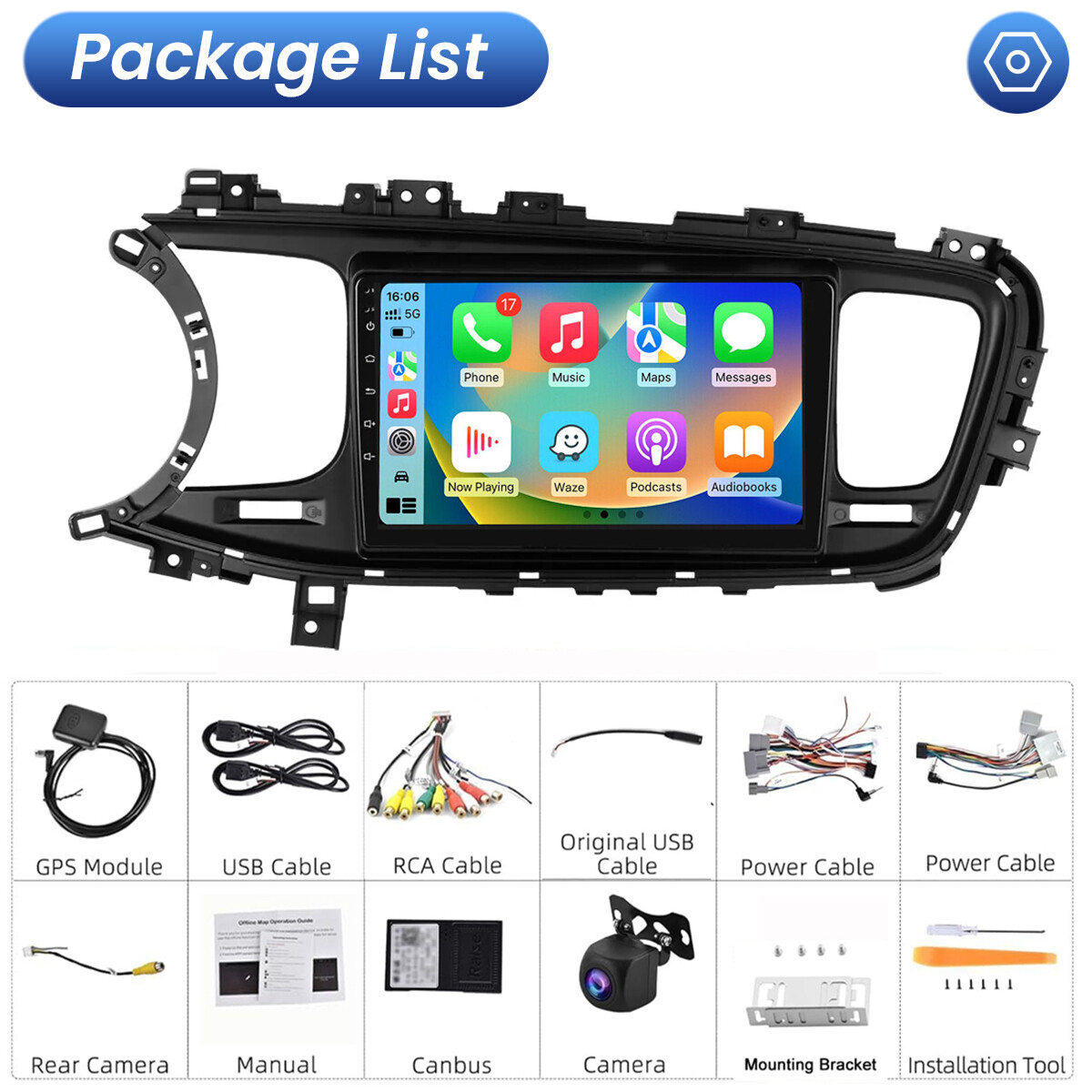 GPS Navi Radio + Canbus For Kia Optima K5 2014-2015 Android CarPlay Car Stereo