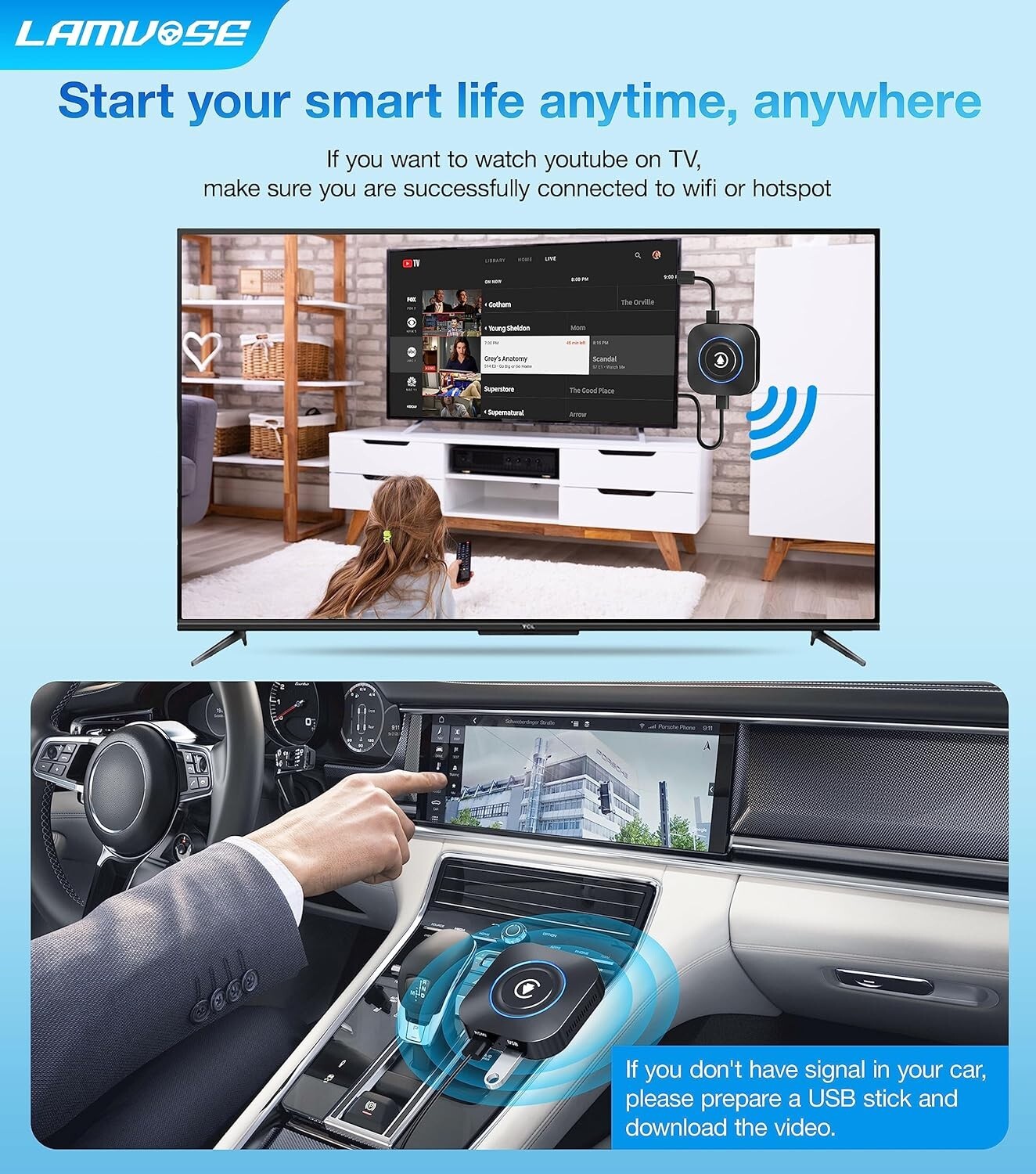 Magic Box 2.0 the Magic Box Carplay Streaming Supports Netfiix/Youtube NEW US