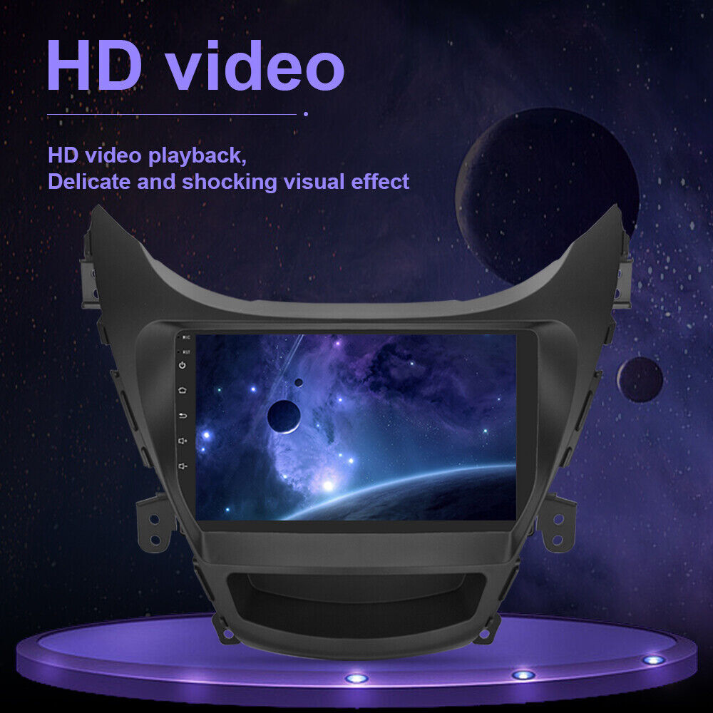 64G Bluetooth Radio Touch Screen Carplay GPS Cam For Hyundai Elantra 2011-2013