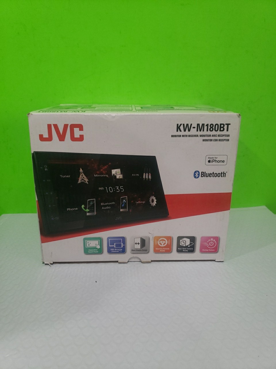 JVC KW-M180BT, 2-DIN Digital Media Receiver, w/ Bluetooth Good Condition