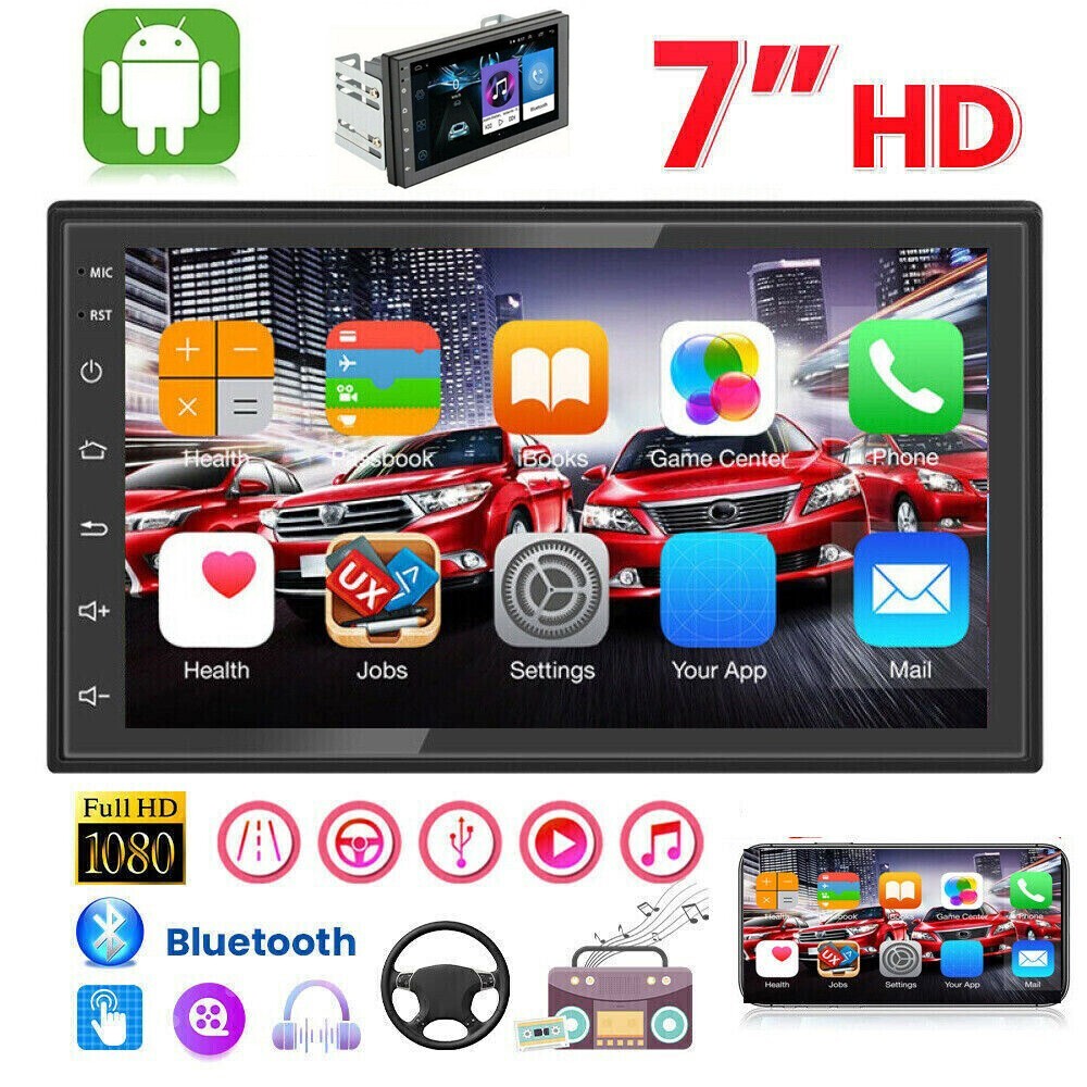 Android 15 Car Stereo GPS Navi MP5 Player 7″ Double 2Din WiFi BT Radio Carplay