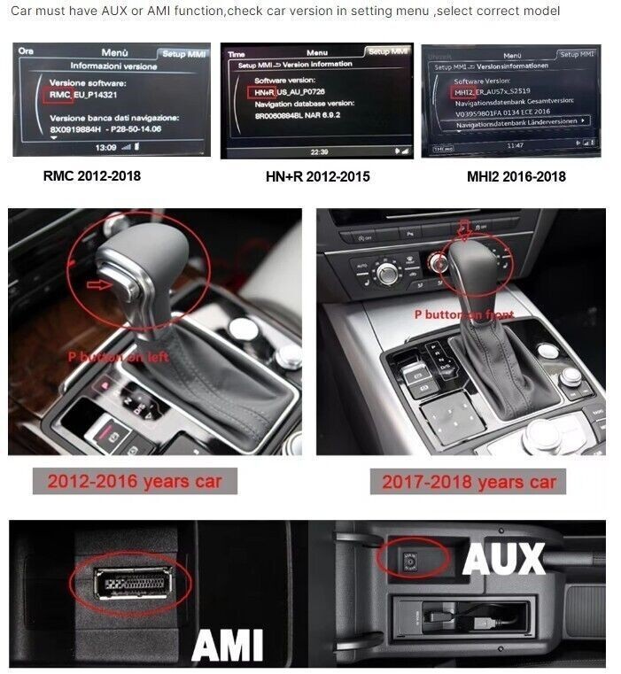 For Audi A6 A7 C7 MMI 2012-2018 Android Car Stereo Radio Apple Carplay GPS Maps