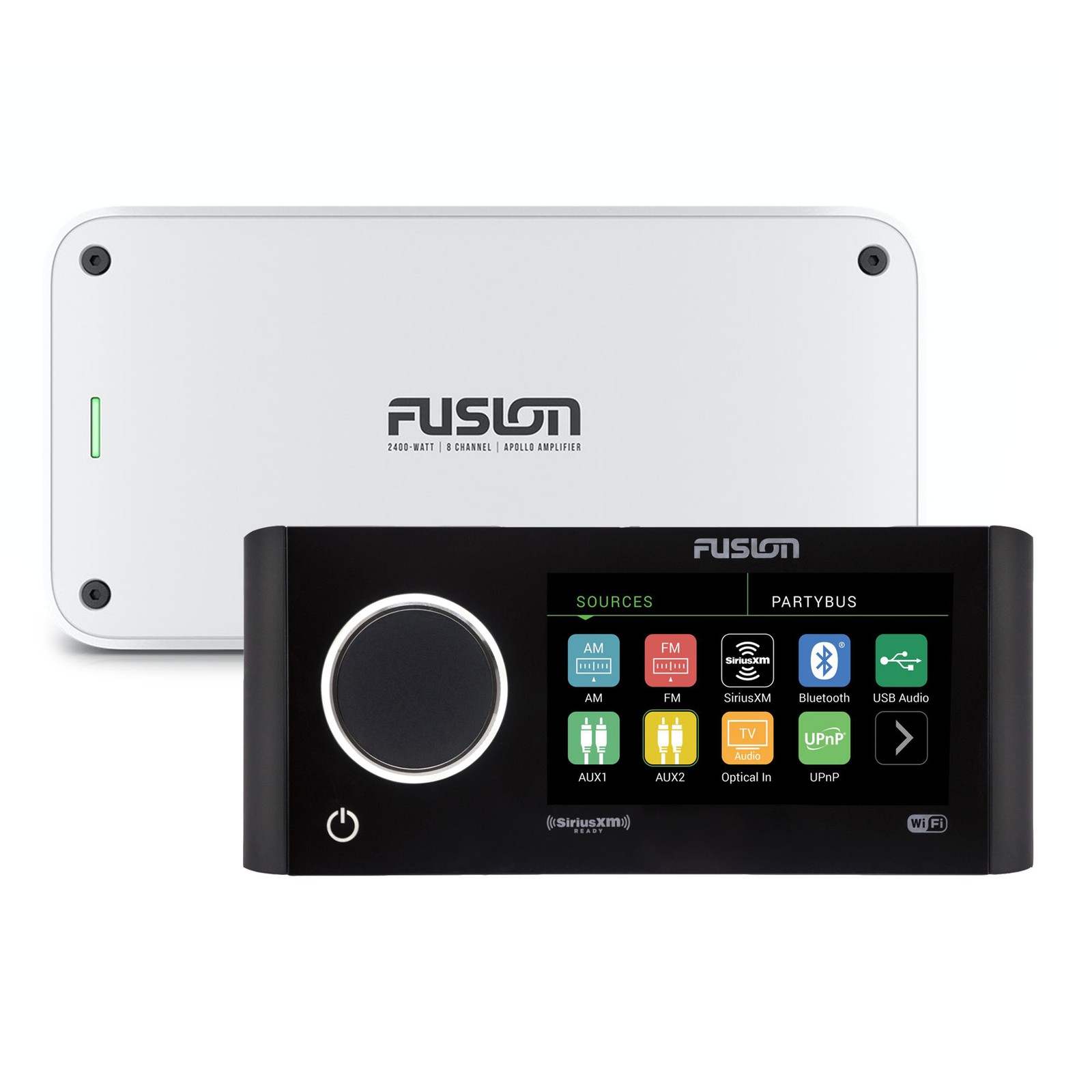 Fusion MS-RA770 Apollo Marine System + MS-AP82400 Amp