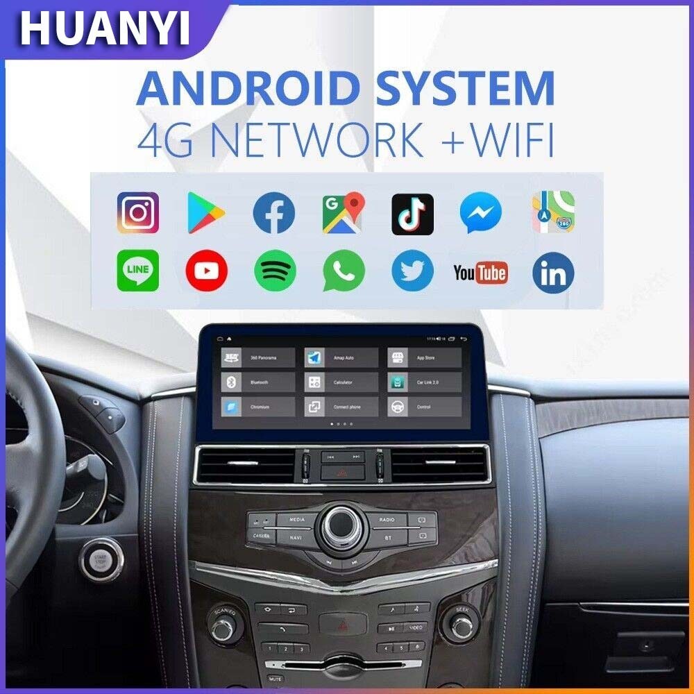12.3″ For Nissan Armada Patrol Infiniti QX56/80 Android Car Radio Carplay Stereo