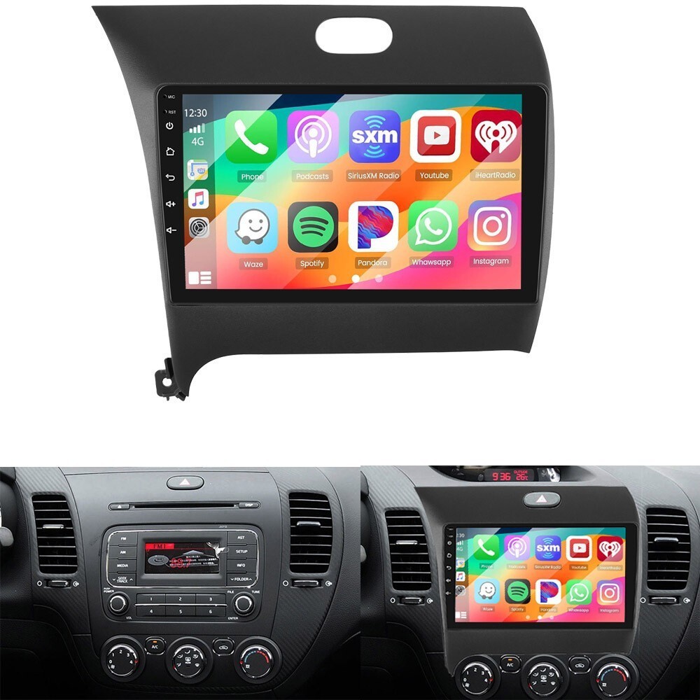 For 2014-2018 Kia Forte Carplay Radio Wireless Carplay GPS Navi FM RDS Stereo