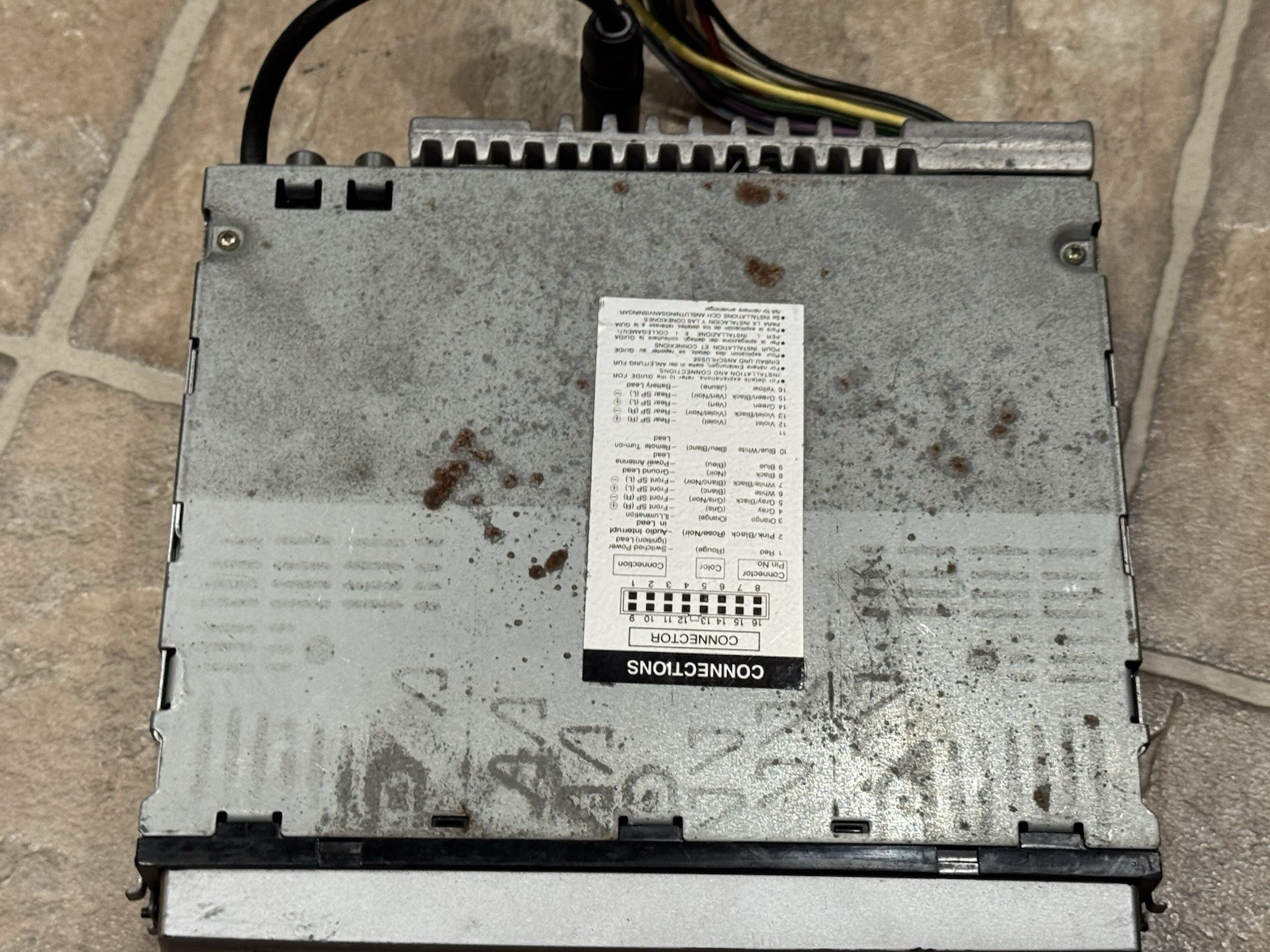 Alpine CDA-9807 CD Player In Dash Receiver Untested /Parts Repair