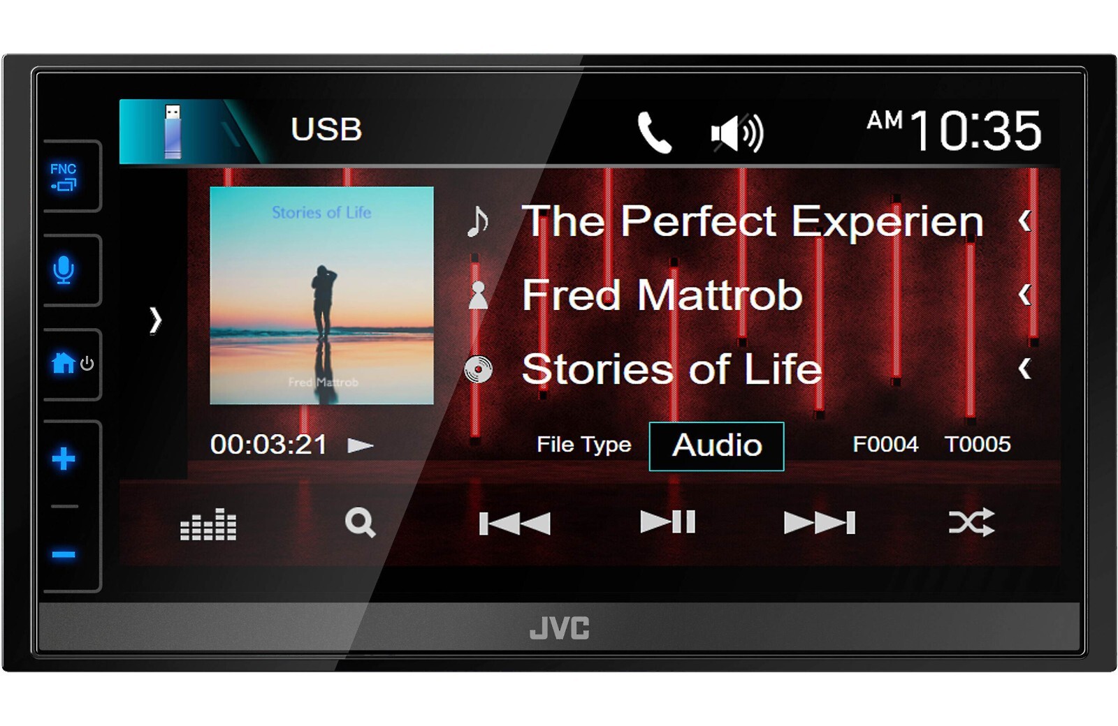 JVC KW-M788BH Multimedia Apple CarPlay Android Auto Mirroring Bluetooth HD Radio
