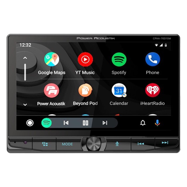 Power Acoustik CPAA-70D10M | 10.6″ Floating Double Din Touchscreen Car Head Unit