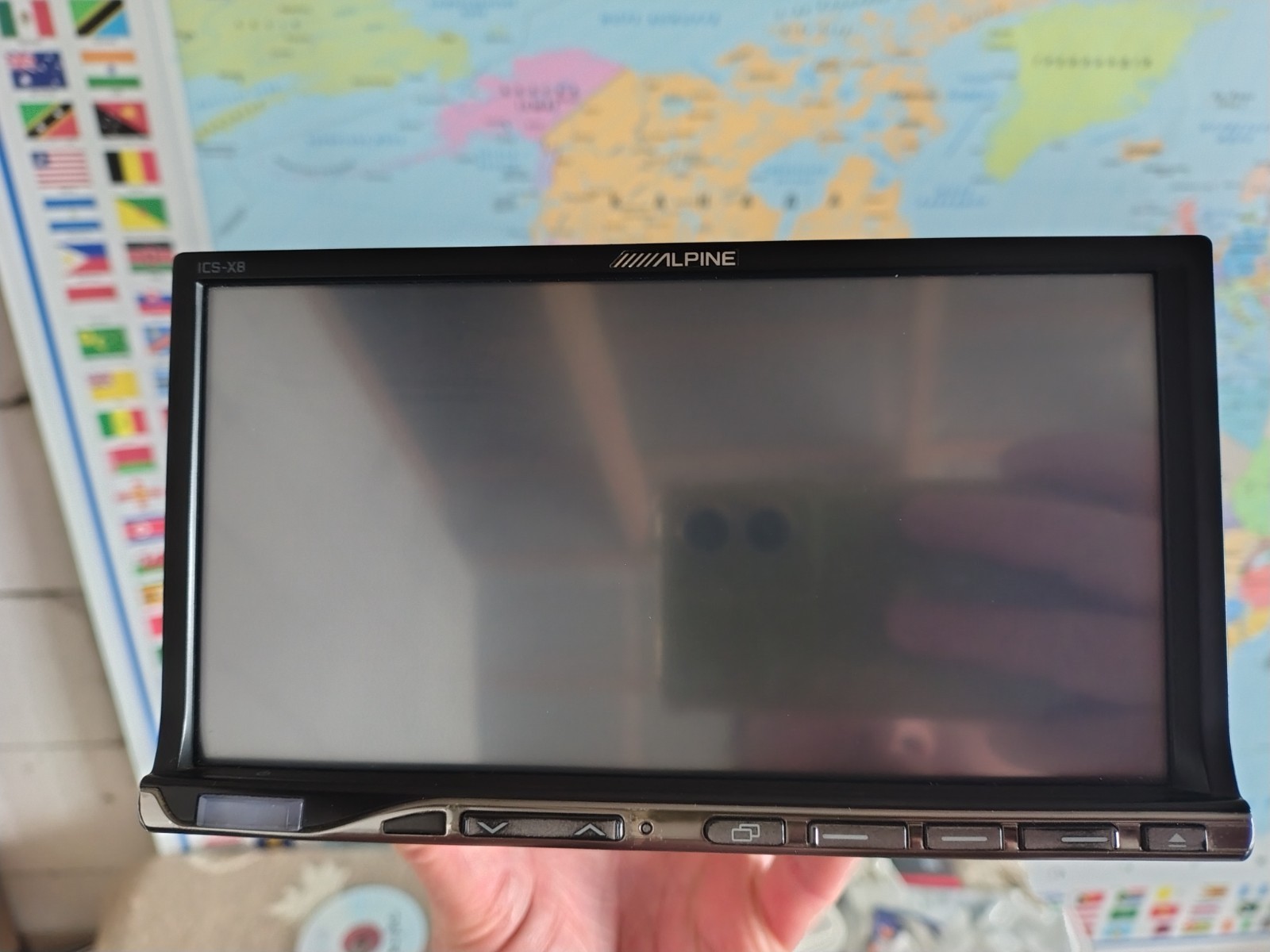 Alpine ICS-X8 Car Stereo Mobile Media Station Fully Working Good Shape Bluetooth