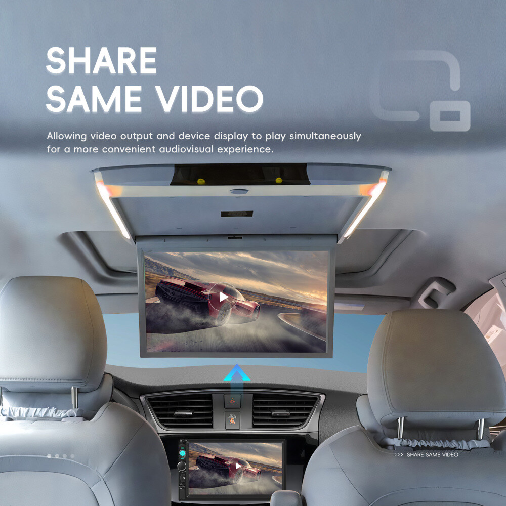 7 Inch Double 2 DIN Car MP5 Player Stereo Radio Touch Screen Mirror Link TF USB