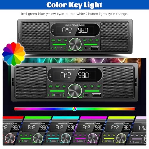 Single Din Car Stereo Radio Bluetooth Multimedia Car Audio Receivers with