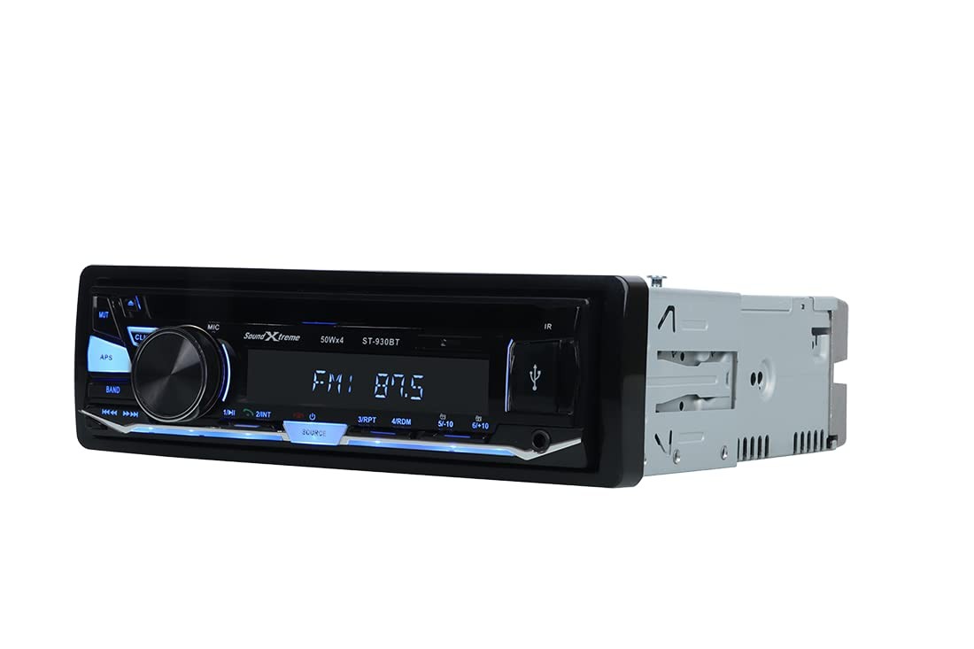 SoundXtreme ST-930BT Single-DIN CD Car Stereo Bluetooth, USB SD & Aux Input C…