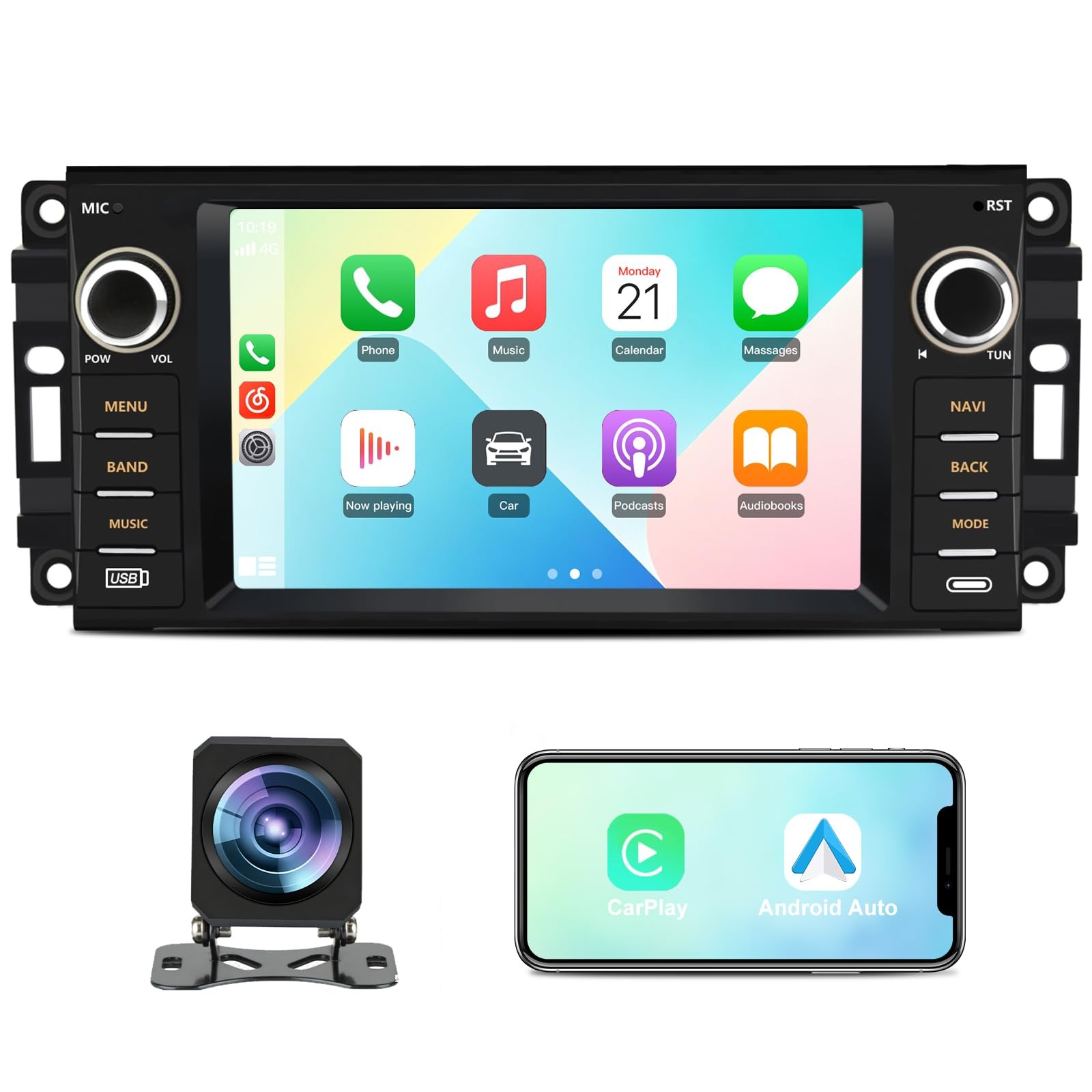 Junsun 2GB+32GB Jeep Wrangler 2007-2018 Car Radio