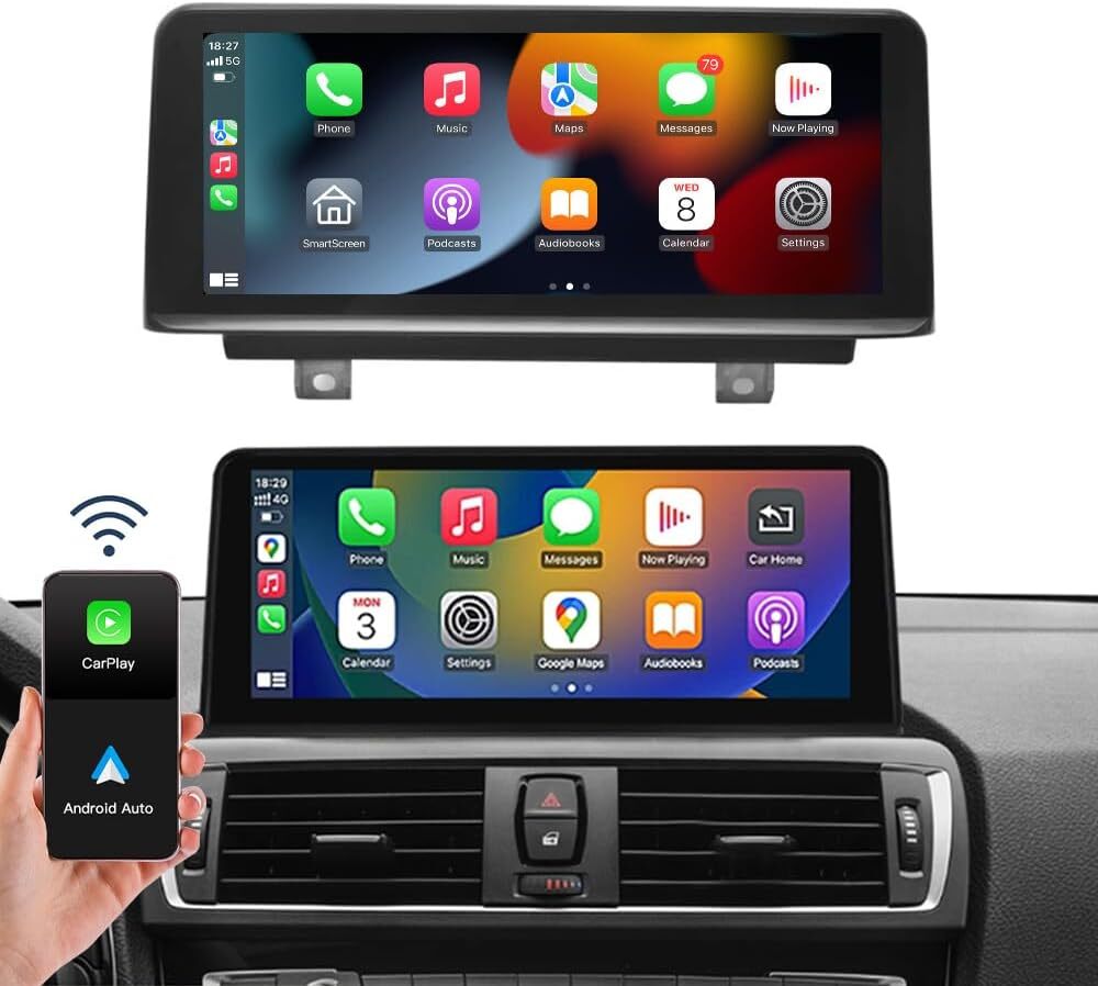 Wireless Carplay/Android Auto 10.25” Touch screen Multimedia for BMW 3/4 Serie