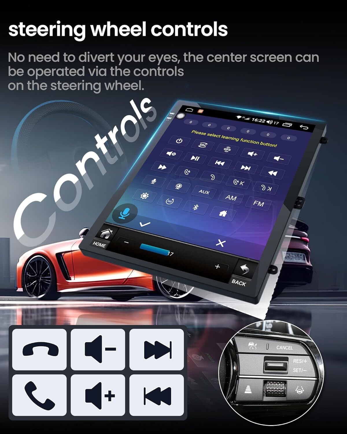Car Apple Carplay Radio For Chevy Cruze 2011-2015 Android 12 GPS Stereo w/Camera