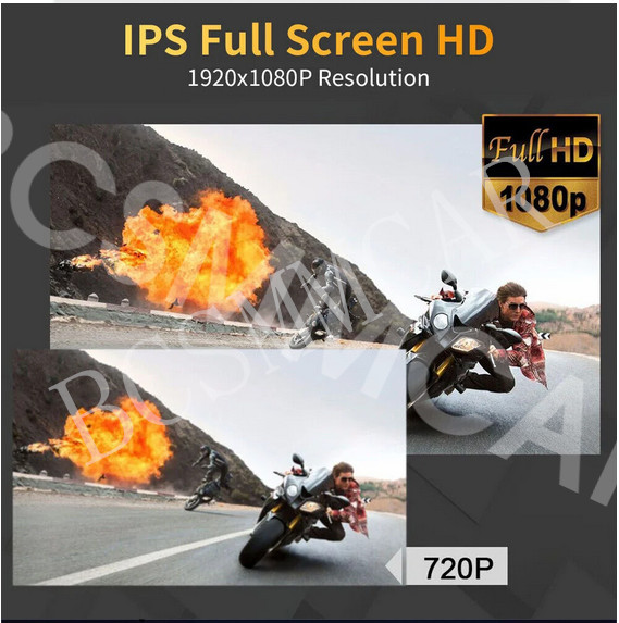 Dual HMDI Car Headrest Monitor Touch Screen Video Music Player For Car Rear Seat