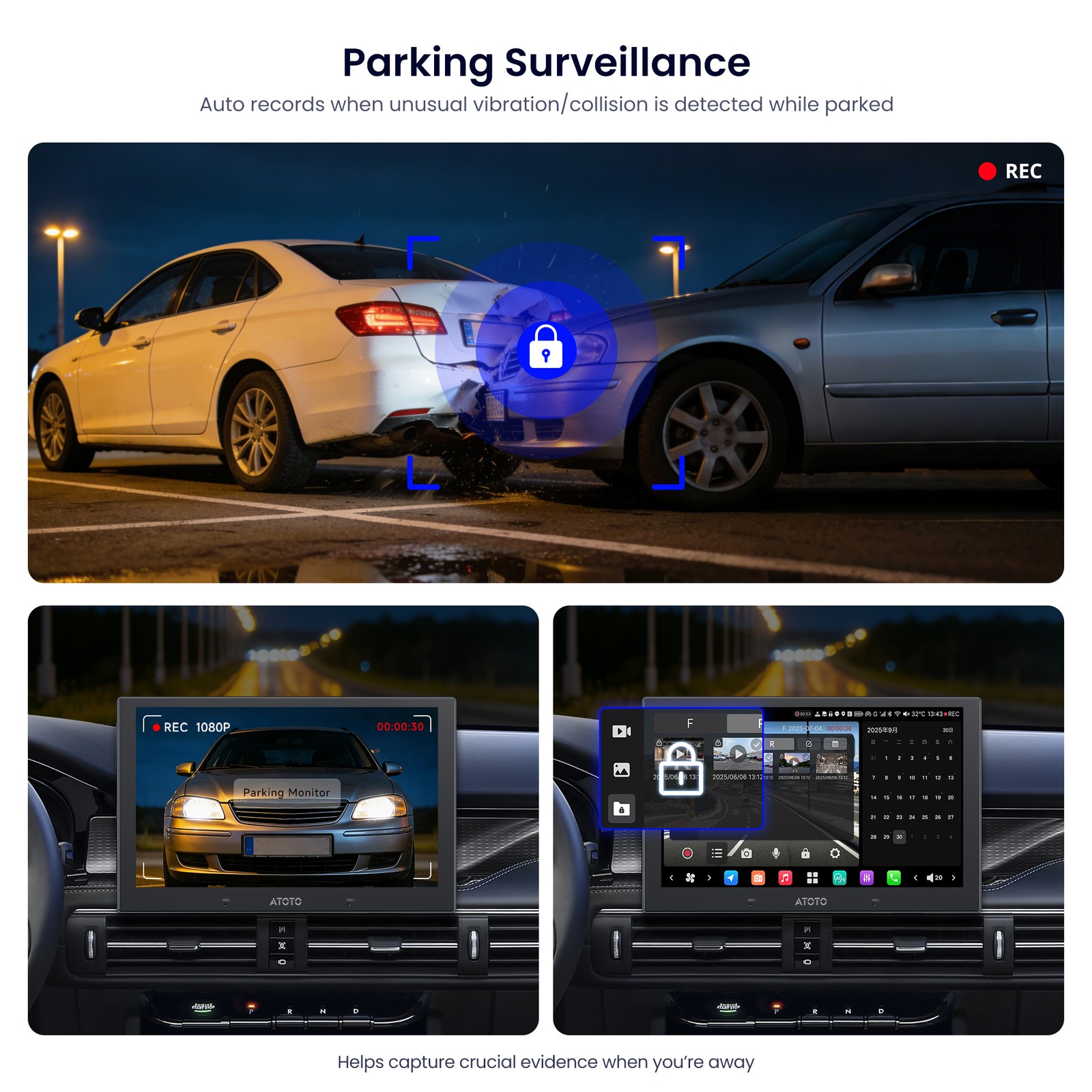 ATOTO X10 12.95″ AI Android Car Stereo 1Din &2DIN W/ G-Sensor & Remote Wake
