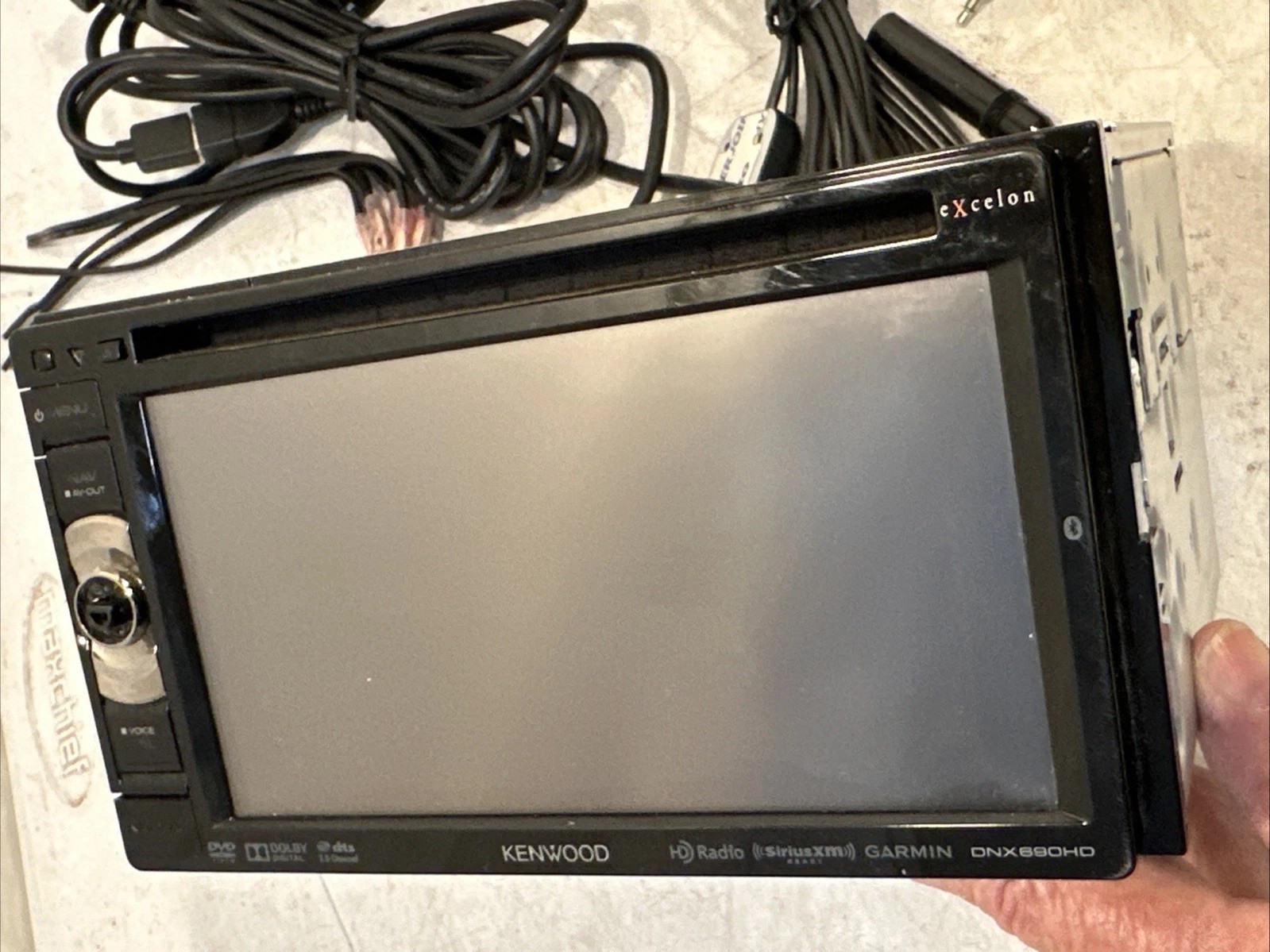 Kenwood Excelon DNX690HD 6.1″ Garmin GPS HD Navigation System CD XM Radio Works