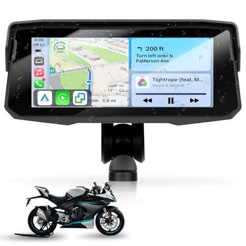 6.86 inch Motorcycle Carplay Screen GPS Navigation System with Wireless