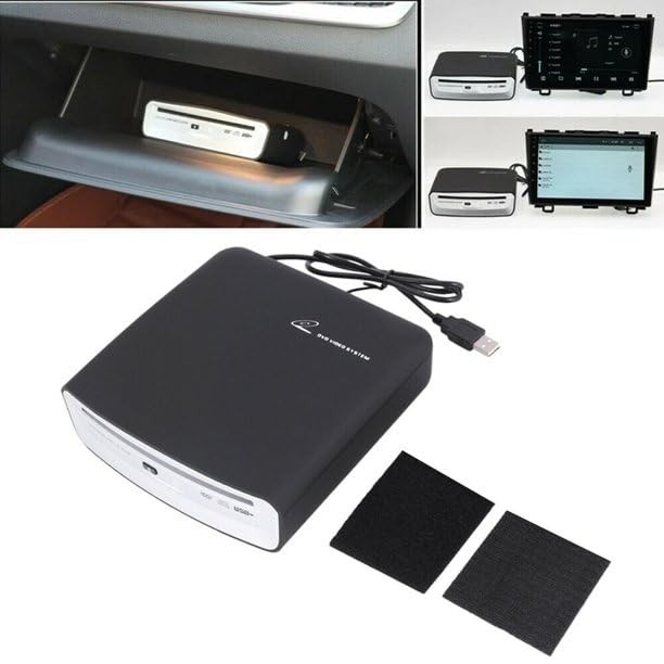 Car External Universal CD Player USB Slot-Load Blue