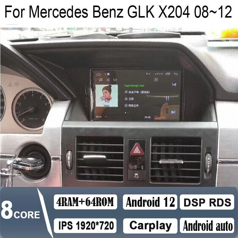 Car Android Gps Navigation Bluetooth For Mercedes Benz Glk X204 2008~2012 Radio