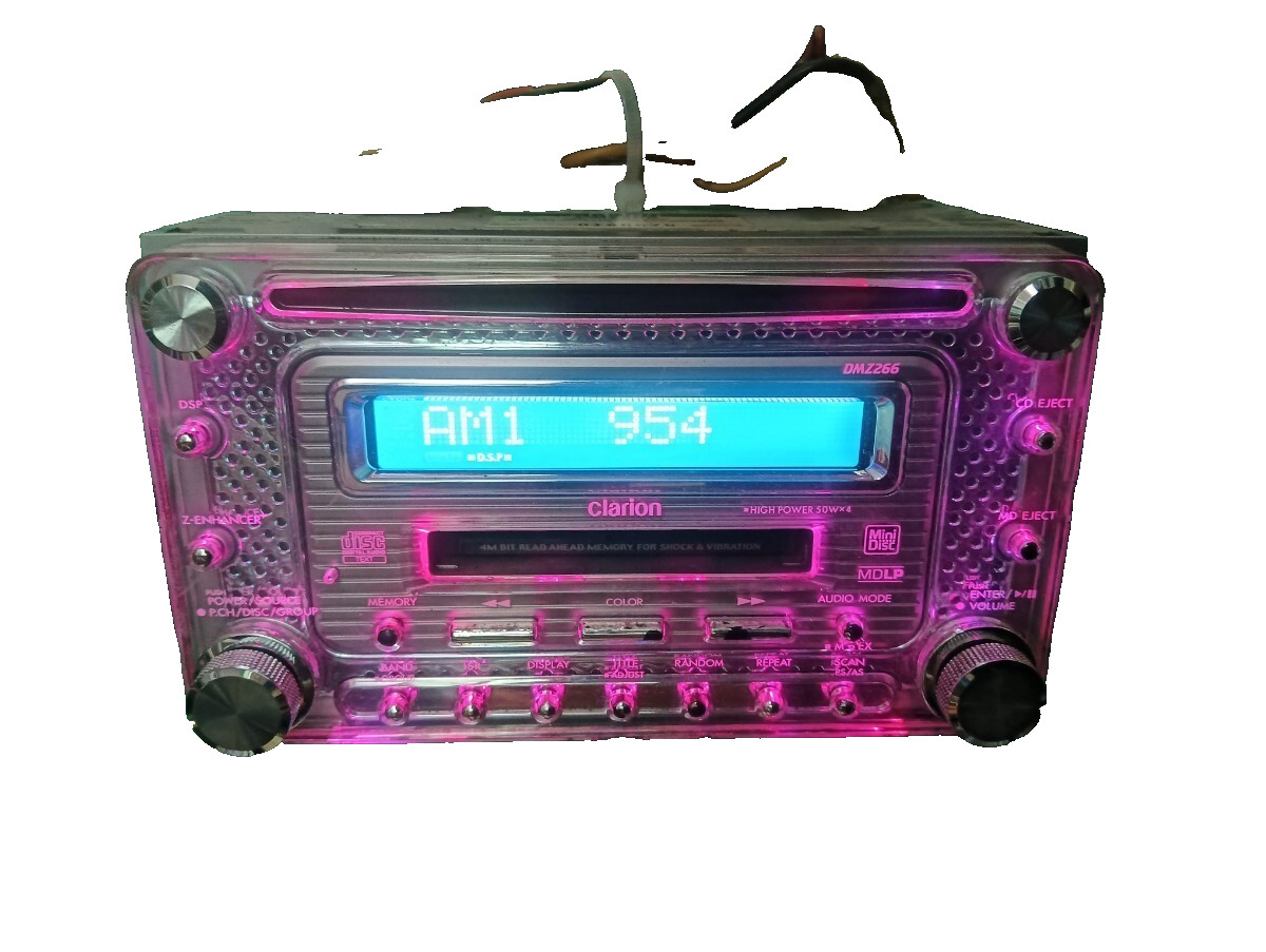 Clarion DMZ266 Double DIN CD MDLP AUX Car Audio Receiver Head Unit JDM Tested