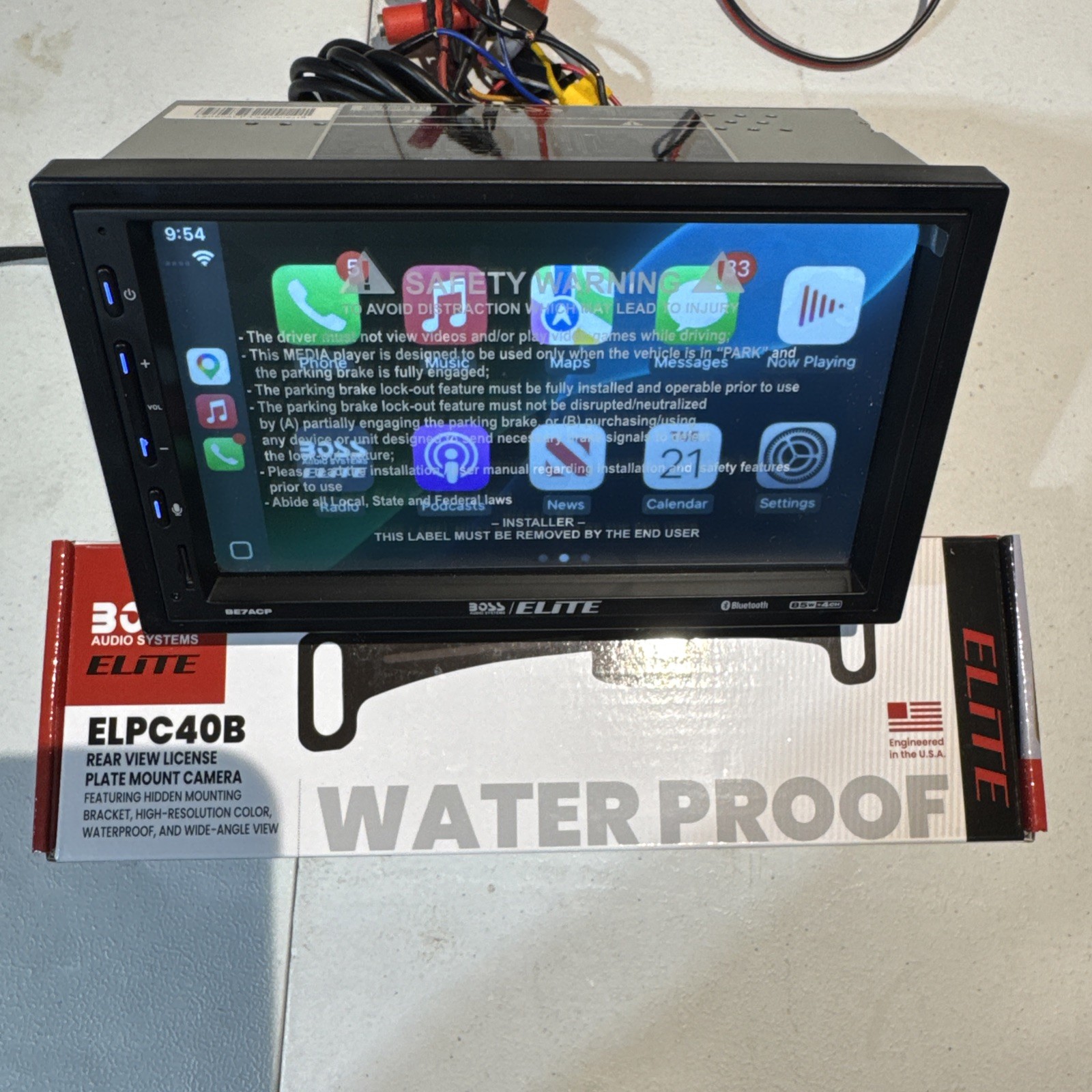 Boss Audio 7″Car Stereo w/ Apple CarPlay & Android Auto, BE7ACP-C NO EXTRAS