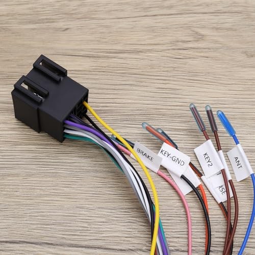 1PC 20Pin to ISO Harness Adapter 20P ISO Car Stereo Adapter Replacement