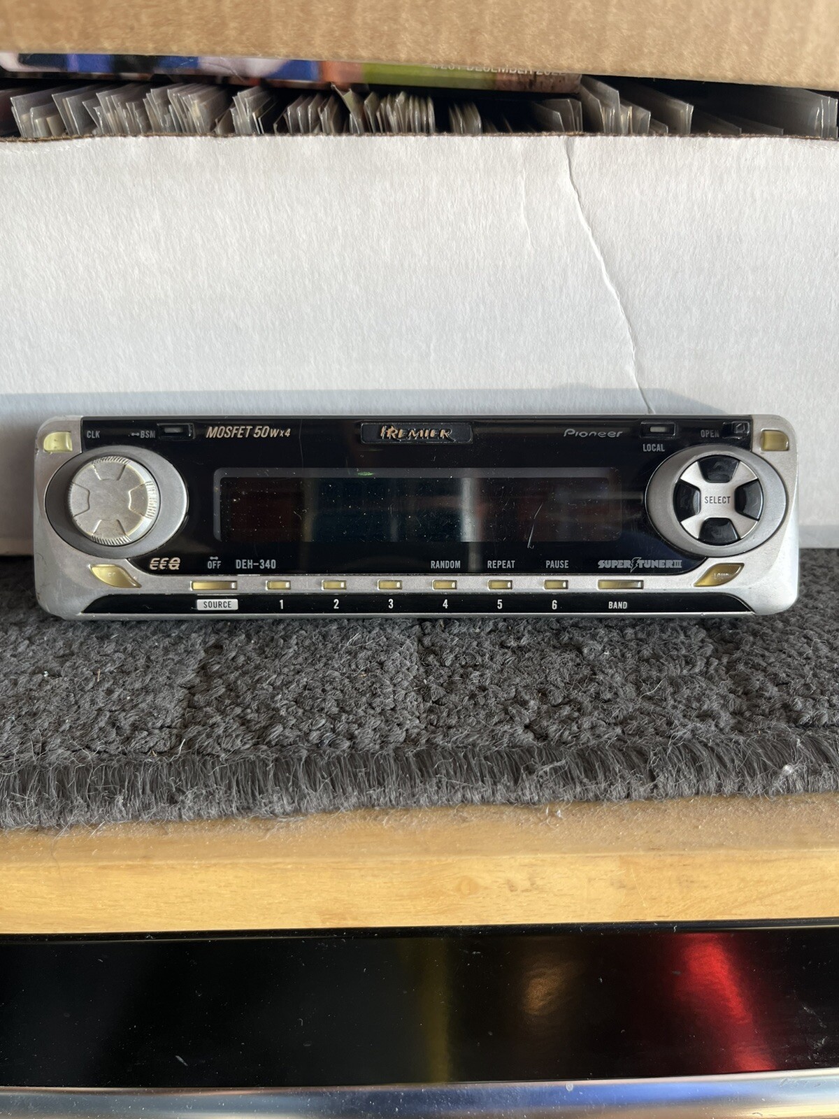 Pioneer Car Stereo Detachable Face Premiere Mosfet 50Wx4 DEH-340