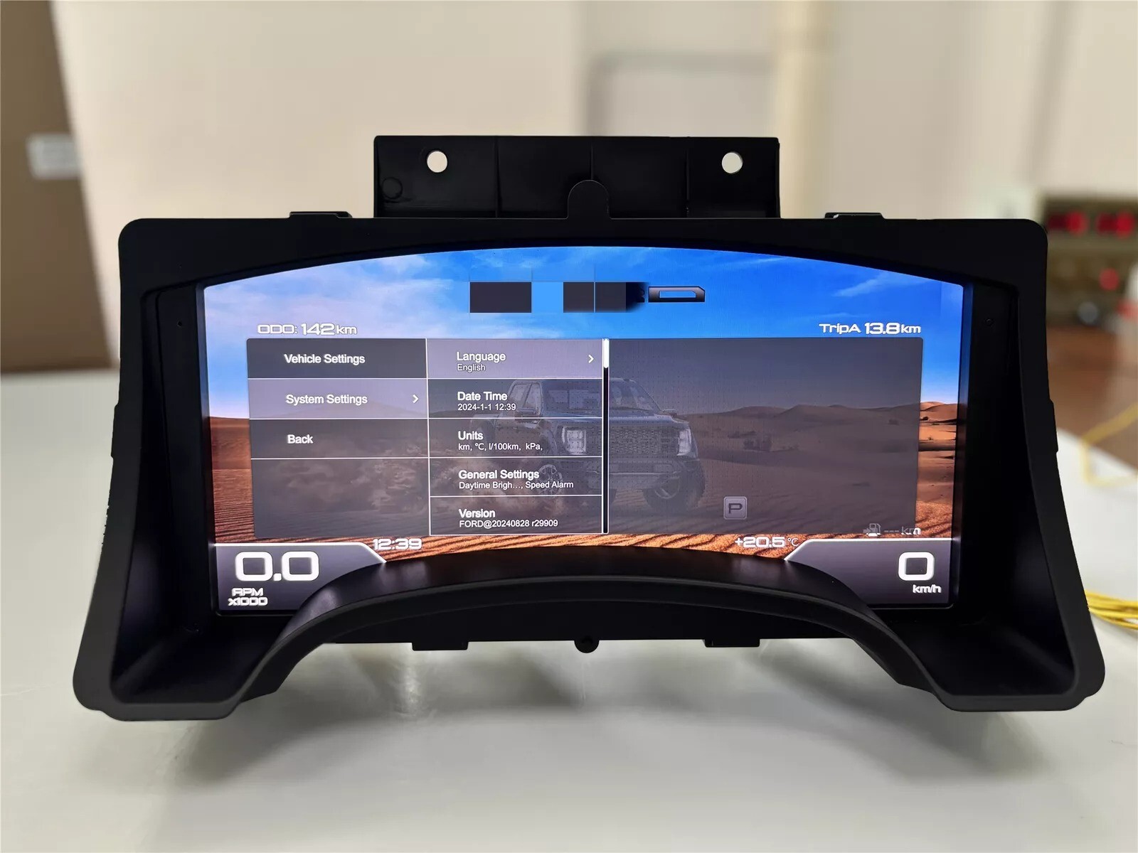 Miles Gas Car LCD Digital Speedometer Instrument Cluster For Ford F150 2009~2014