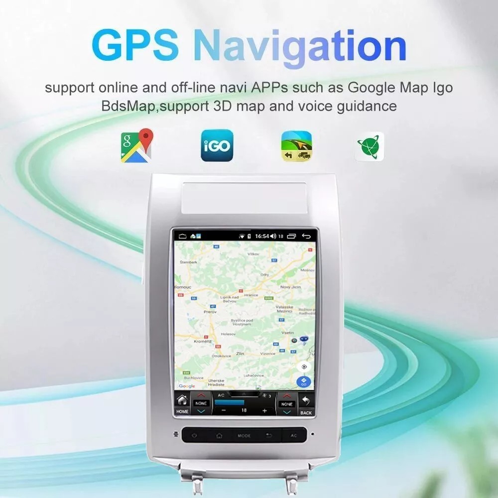 10.4” Car Radio Wireless Android Auto CarPlay Navigation For Acura RL 2004-2012
