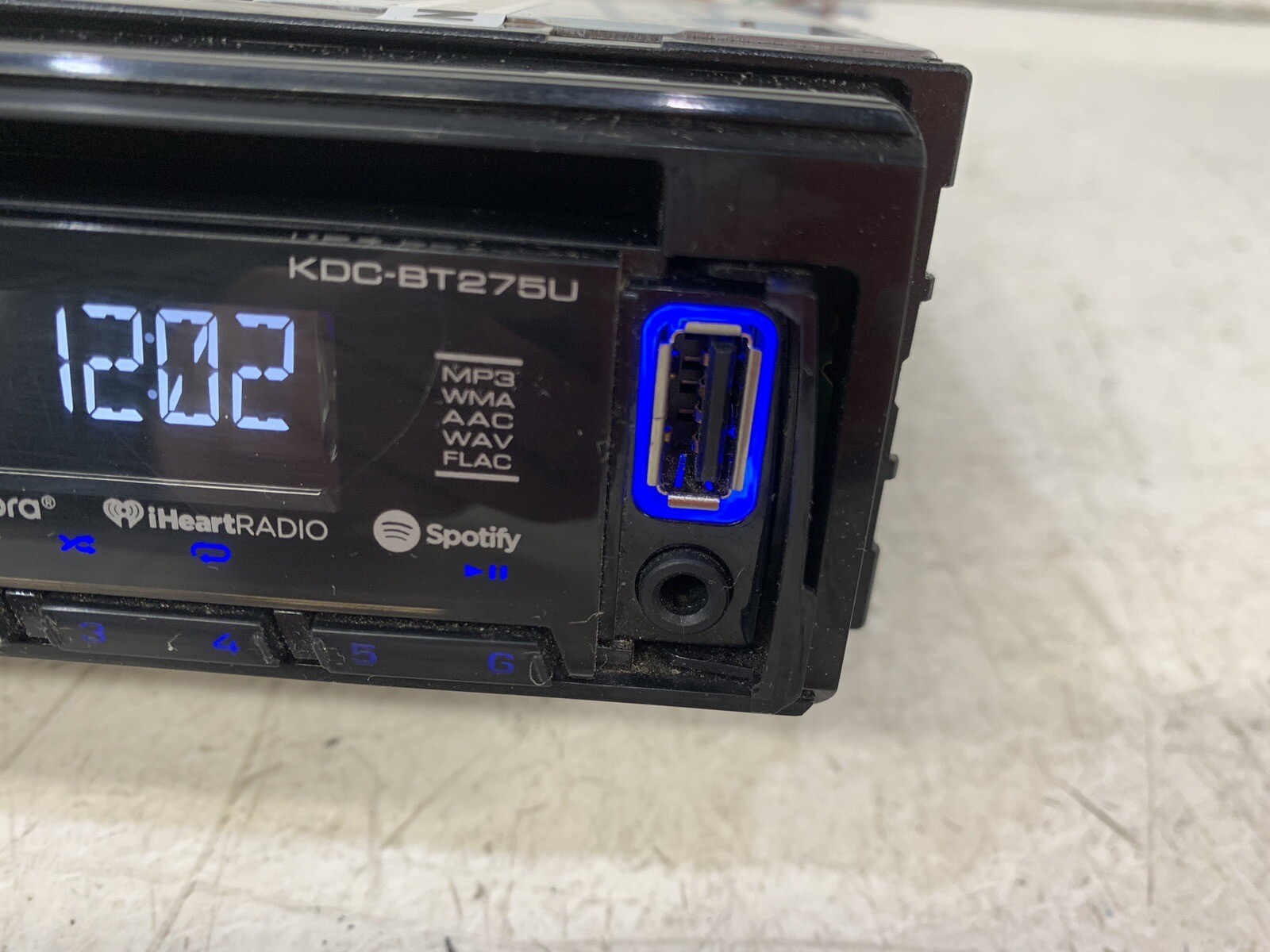 Kenwood KDC-BT275U radio stereo CD player BT AUX USB MP3 AOA 1 din receiver