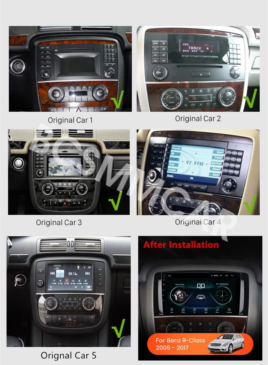 Single Din 9″ Touch Screen Car Stereo Bluetooth Radio Unit Android 13 Carplay