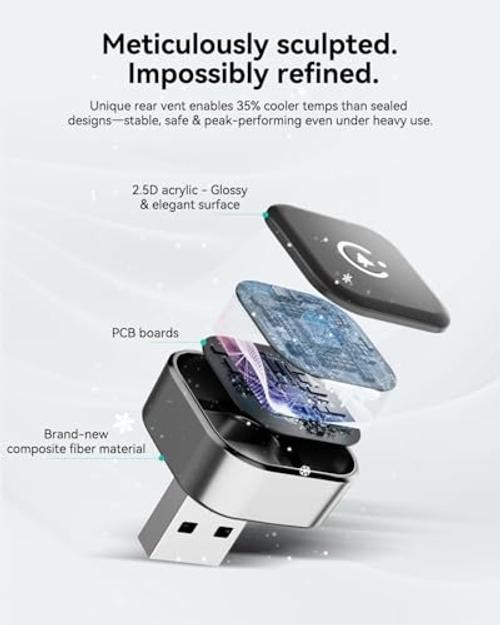 2026 Wireless CarPlay & Android Auto Adapter, Mini 2-in-1 Plug & Play Dongle