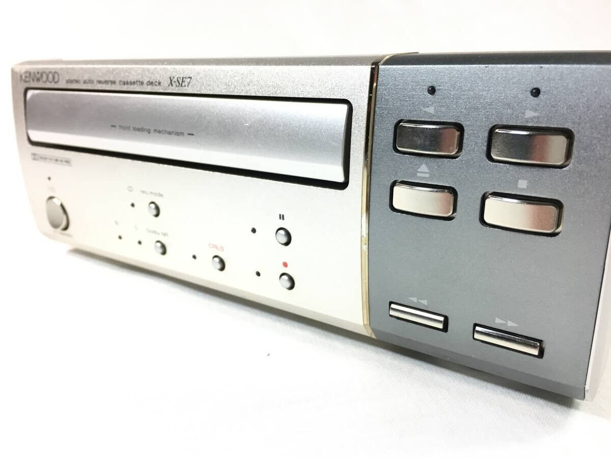 Kenwood X-SE7 automatic reverse Cassette Deck Belt replaced maintenanced F/S