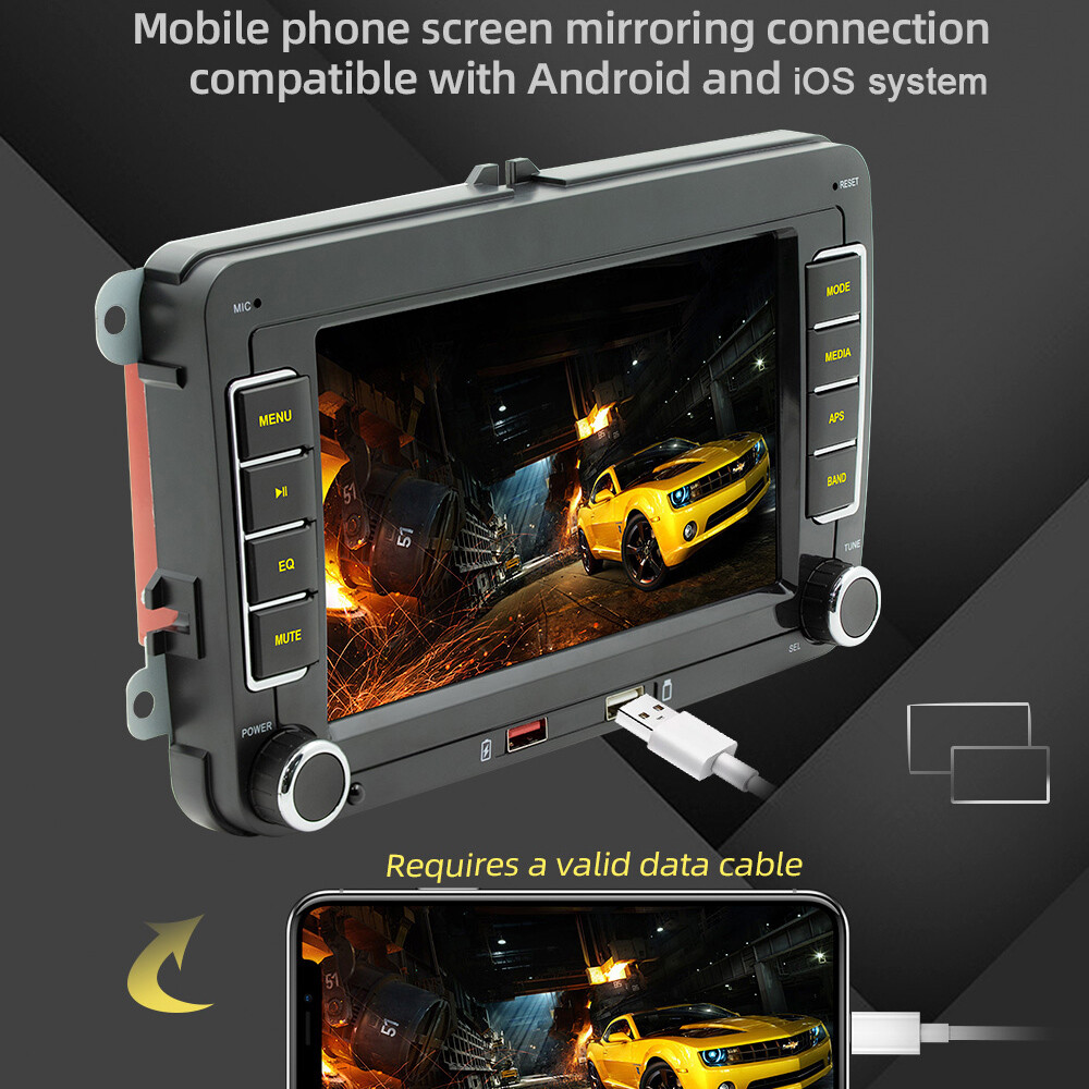 7inch for Volkswagen 2Din Stereo MP5 Player with Android Auto I3D1