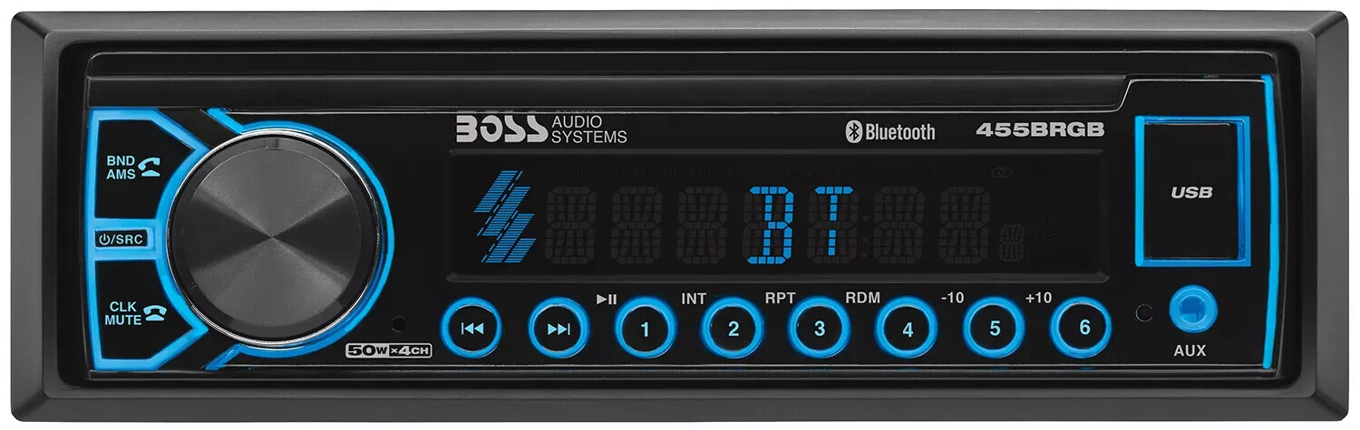 Boss Audio 1-DIN Bluetooth Car Stereo Digital Multimedia Receiver USB Aux Input