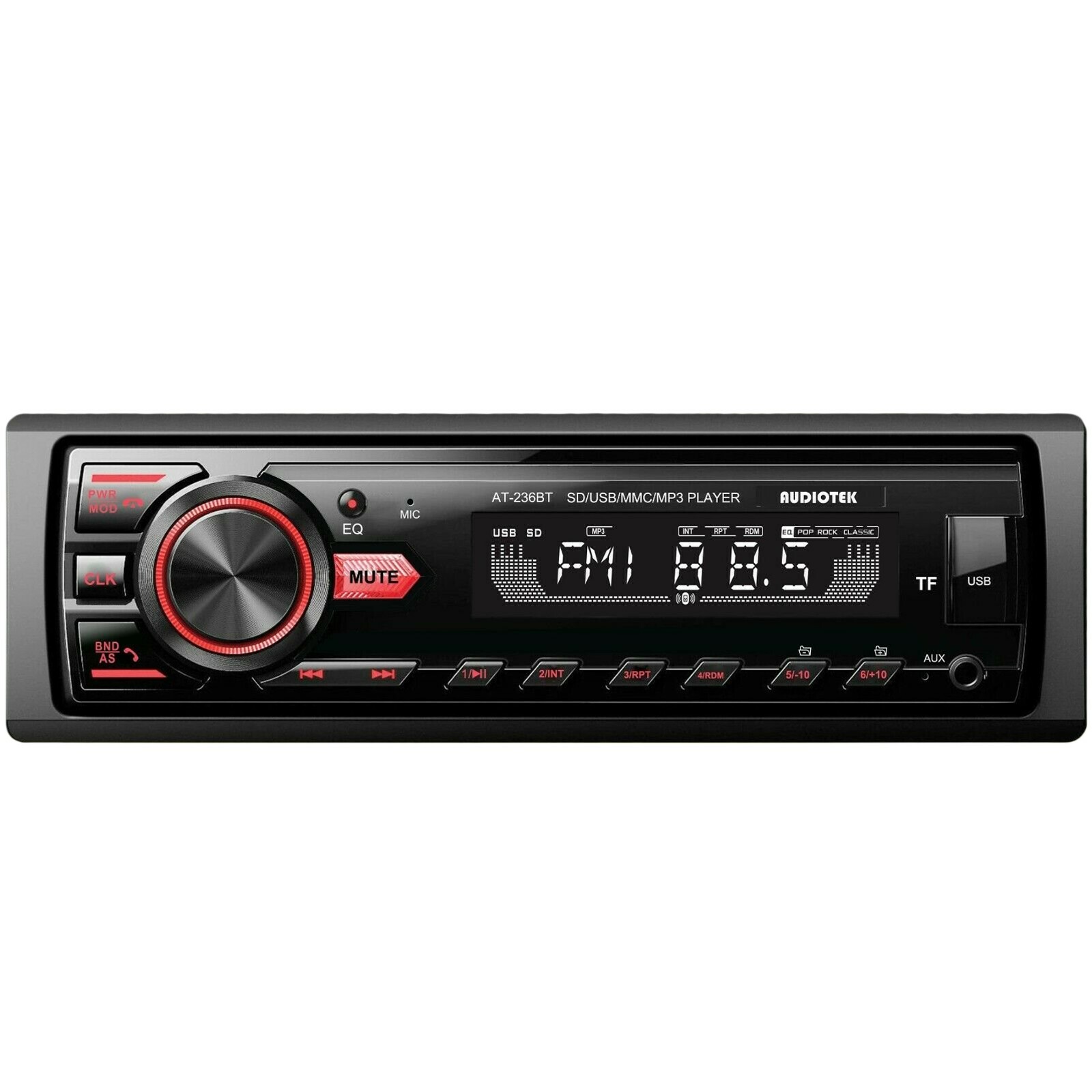 Pioneer 6×9″ & 6×5″ Four Speakers + Audiotek Car Audio Stereo Bluetooth Receiver