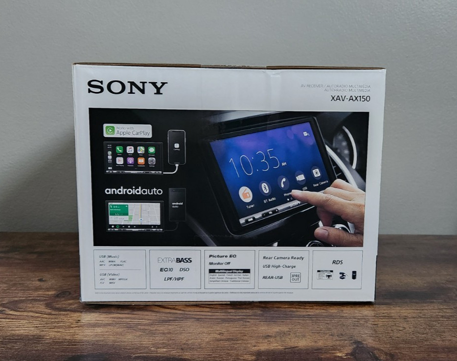 Sony XAV-AX150 6.95in Apple CarPlay Android Auto Bluetooth Car AV Receiver NEW
