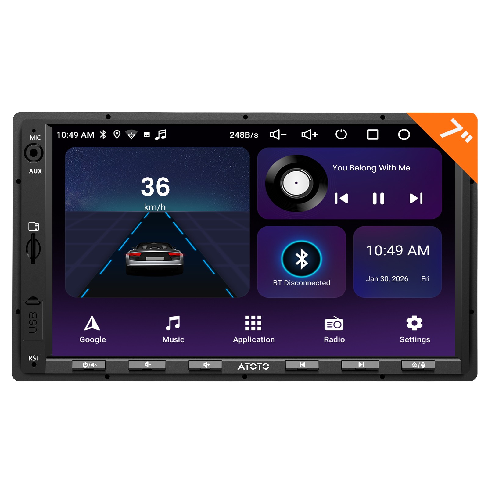 ATOTO 7″ Car Stereo Receiver w/ Apple CarPlay & Android Auto Drive Smarter GPS