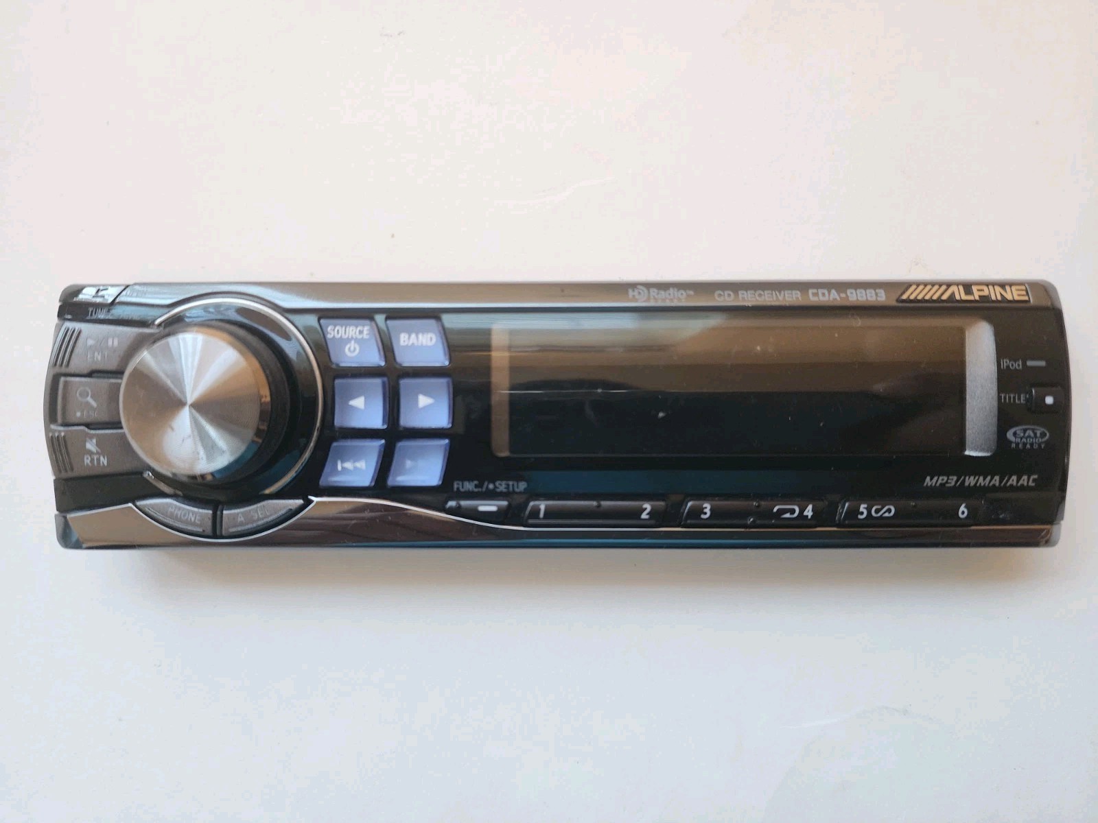 Alpine CDA-9883 CD Player In Dash Receiver Faceplate Only