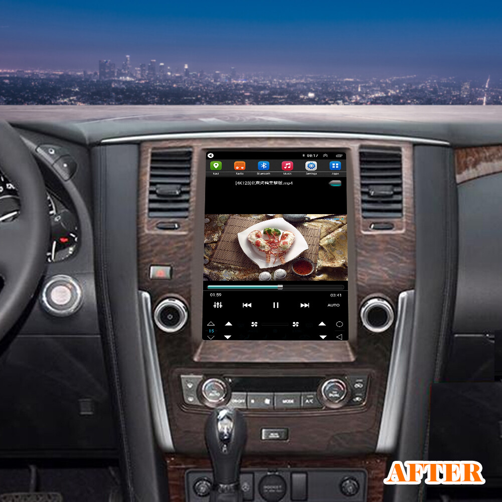 Tesla Style Android 13 For Nissan Patrol 2010-2018 Vertical Screen Car GPS 32GB