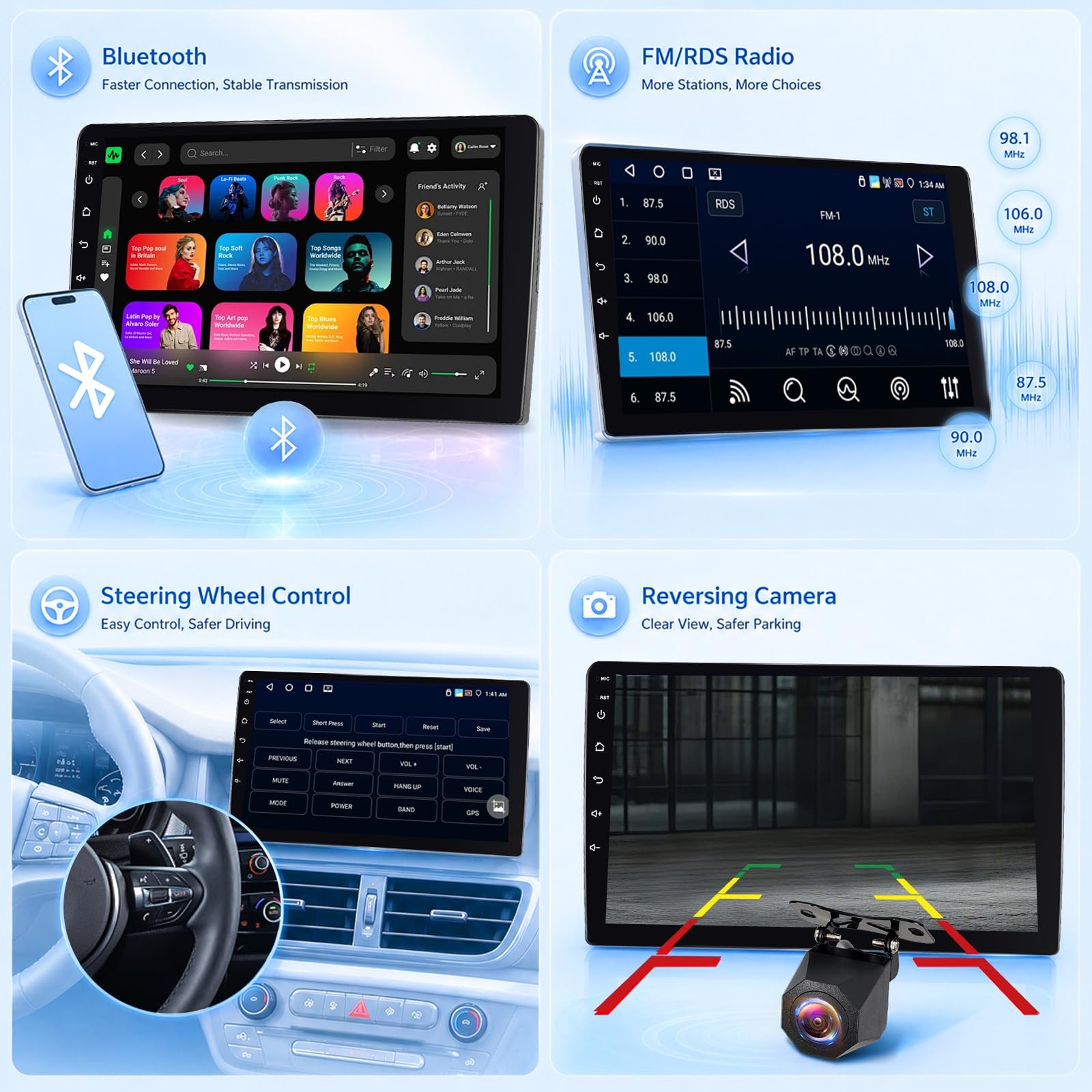 9″ Touchscreen Wireless Carplay Android Auto Stereo for 2005-2010 Chrysler 300