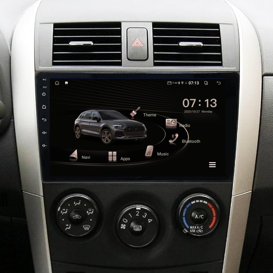 8 Core 64GB Android Car Radio For Toyota Corolla 2006-2012 Carplay Navi GPS WIFI