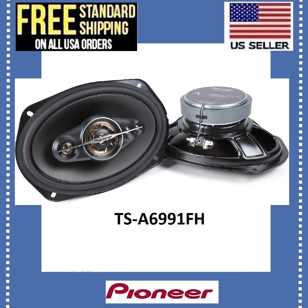 Pioneer TS-A6991FH 750W Peak (150W RMS) 6”x 9″ 4-ohm 5-way car audio speakers